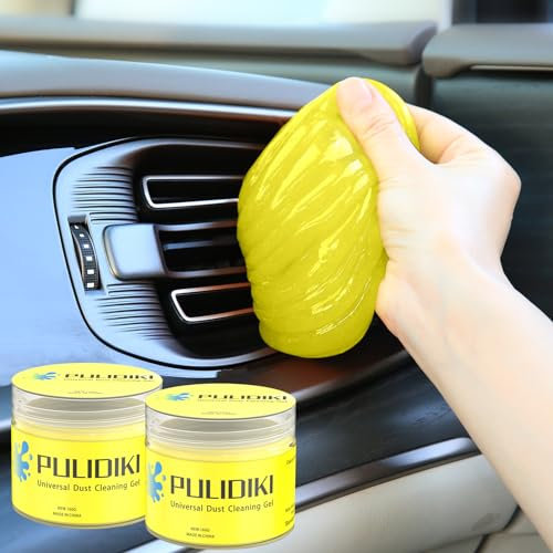 PULIDIKI Gel de limpieza de coche para masilla de limpieza de coche, herramientas de detalles de automóviles, limpiador de limo de coche, gel de limpieza de polvo para limpiador interior de coche