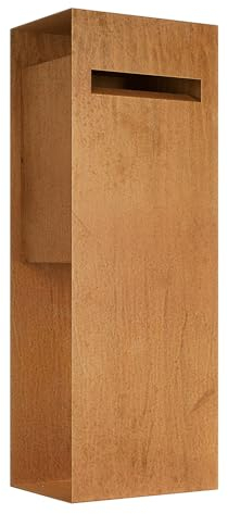 Standbriefkasten Aleria Cortenstahl | rückseitige Entnahme