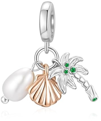 LANBEIDE Kokosnussbaum Charms für Pandora Charms, 925er Sterlingsilber Beads, Tier Beads, Geschenke für Frauen