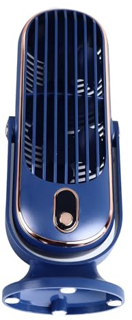 Tnfeeon Tisch-Turmventilator, Tragbarer Elektrischer USB-Lüfter mit 5 Geschwindigkeiten, Bürstenlosem Motor, Standventilatoren für das Home-Office Im Auto (BLUE)