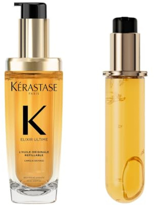 Kérastase Haaröl für trockenes Haar, Pflegend und nährend für mehr Glanz, Hitzeschutz und Anti-Frizz, Huile Originale Elixir Ultime