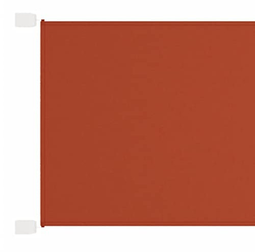 Senkrechtmarkise, Vertikalmarkise Markise Seitenmarkise Sichtschutzzaun Geeignet für Balkon Innenhof Garten Terrasse Terrakotta 180x1000 cm Oxford-Gewebe