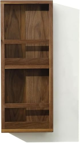 RCJCQSR Zeitschriftensammler aus Holz, doppelte Ebenen, für Badezimmer, Wohnzimmer, Heimbüro, Mehrzweck-Magazin-Aktenhalter, Wandmontage