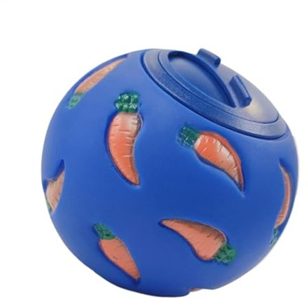 Häschen-Spielzeug-Leckerli-Ball,Häschen-Leckerli-Ball - Haustier-Slow-Feeder-Ball | Snackball für Haustiere, Spielzeug für Kleintiere, Leckball, Spielzeug für Meerschweinchen, Kaninchen, langsam ausla