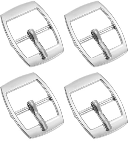 QUARKZMAN Rollschnalle Metall Roller Schnalle, Stück Gürtelschnalle zum Wechseln Verstellbar Schnalle mit Quadratischem Metallschnalle für DIY Rucksack Leder Zubehör