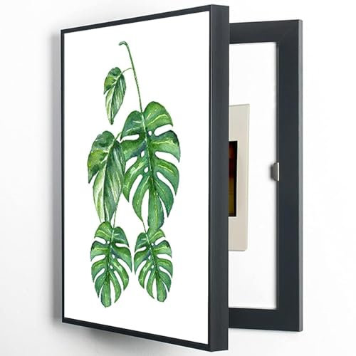 Couvercle de compteur électrique décoratif vertical pour intérieur - 40 cm x 50 cm - Perforation gratuite - Panneau électrique élégant pour restaurants et maisons