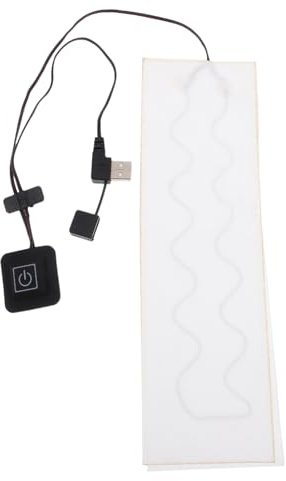 UKCOCO Scalda Sciarpa Da Collo Usb in Fibra Di Carbonio, Tappetino Riscaldato Elettrico Regolabile a 3 Temperature, Scaldacollo Invernale Morbido e Confortevole Per Uso Outdoor e Indoor