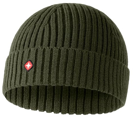 Höhenhorn Nordföhn Knitted Beanie Merinowolle Strickmütze Herren Damen Unisex Wintermütze