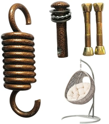 Porch Swing Ressort de suspension pour balançoire de porche | Crochet en acier inoxydable pour sac de frappe Suspension Gym Fauteuil Terrasse Montage au plafond Forte capacité de charge