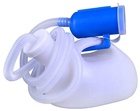 Uomini riutilizzabile pipì maschio bottiglia lungo tubo con coperchio portatile addensare vasino da uomo 2000 ml per ospedale campeggio auto orinatoio