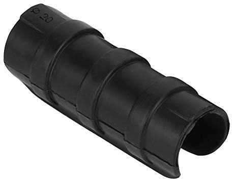 HUIOP Greenhouse Frame Pipe Clamp 8.5cm, ABS+PC Film Connector for 24-26mm Round Tube, Anti and Easy to Use with High and Low Temperature, 100% Pipe Clamp for Greenhouse Film, Black (8cm)