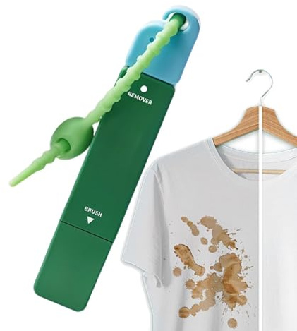 Fläckpenna för kläder – 12 ml vit, reseborttagningspenna, omedelbar dubbelrengörare | Perfekt för punktrengöring av , för klädolja och livsmedelsfett utomhus