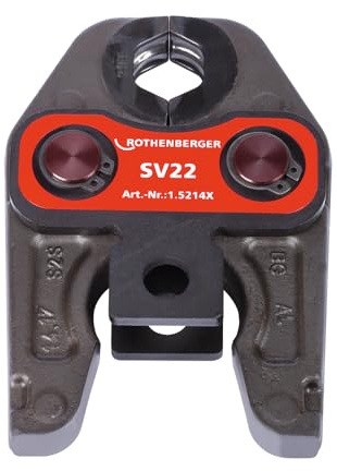 ROTHENBERGER Pressbacke Standard, SV Pressbacken Kontur, 22mm Arbeitsbereich Durchmesser | 015214X | Pressbacke, Pressmaschine, Pressbackenset
