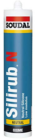 Soudal Silirub N Silicone d'étanchéité neutre 310 ml transparent