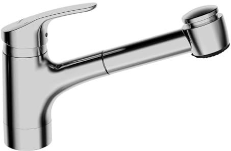 Hansa 01382283 Hansamix Spültisch-Einhand-Einlochbatterie, Chrom
