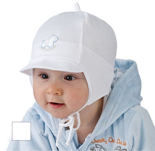 Babymütze für Jungen weiß 1681 (40)