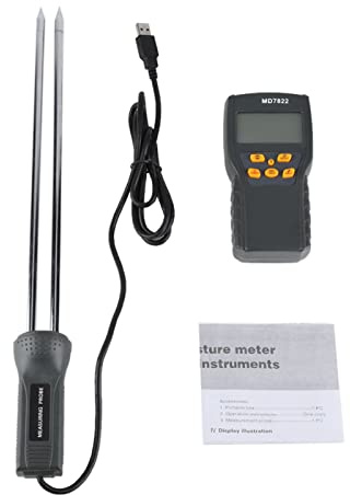 Getreidefeuchtemessgerät Reis Mais Weizen Getreide Hygrometer Analysator Digital LCD Display