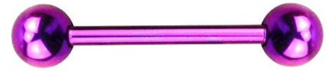 Brustwarzenpiercing Titan Frau Herren Stab Kugeln nickelfrei Nippelpiercing Brust Piercing