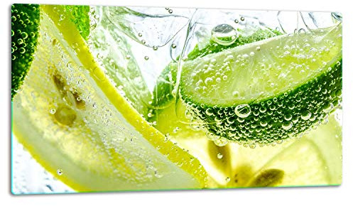 TMK ArtDeko – Schneidebrett Glas – Glasschneidebrett für die Küche 52x30 cm – Robust, Hygienisch & Rutschfest – Glas Schneidebrett – Zusätzliche Arbeitsfläche – Vielseitige Nutzung