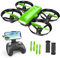 Mini Drone with HD Camera Wifi Drone with 2 Batteries, 3D Flips, App Control Gravity Sensor Mode, Altitude Hold, Headless One Key Take-off/Landing, Easy Control for Kids and Beginner (Z13W)