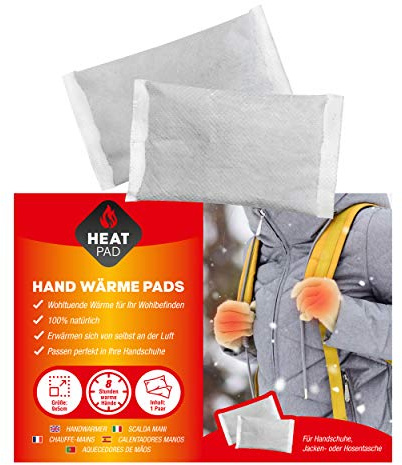 Cepewa 5/10/24 Paar Wärmepad Hände Handwärmer Taschenwärmer Taschenofen Fingerwärmer Wärmekissen 8 Stunden Wärme