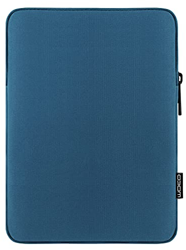 MoKo 13 Tablet Sleeve Adatto a 13 iPad Air M3 2025, iPad PRO M4/Air M2 2024, iPad PRO 12.9, Galaxy Tab S8+/S9+ 12.4, Borsa in Poliestere Adatta con Apple Pencil o Smart Keyboard, Blu Pavone