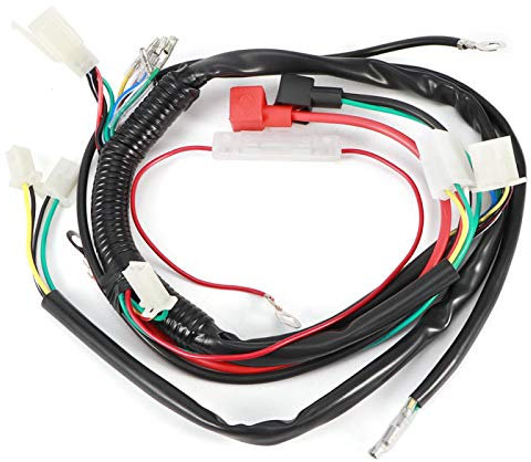 Kuuleyn Faisceau de démarrage de Moteur, Faisceau de métier à Tisser de démarrage de Moteur électrique pour Moto de Pit Bike ATV Quad 70cc 90cc 110cc 125c PVC