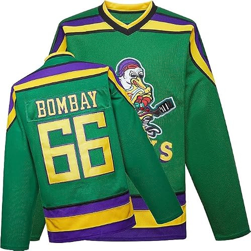 Mighty Ducks - Camiseta de Hockey sobre Hielo de la película S-XXXL Charlie Conway #96 Adam Banks #99, Ropa de Hip Hop de los años 90 para Fiestas