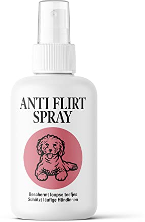 Sensipharm Anti Flirt Spray für Hunde - Schützt läufige Hündinnen vor Rüden, Reduziert Läufigkeitsprobleme beim Hund - 100 ml Sprühflasche - Einfache Anwendung