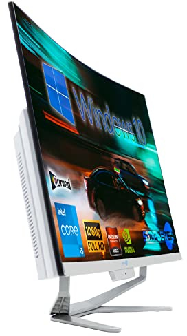 SIMPLETEK - PC All in One Display 27 Curved Core i5 Video Card GTX1650 4GB Windows 10 | 32GB RAM SSD 2TB | Work, Gaming