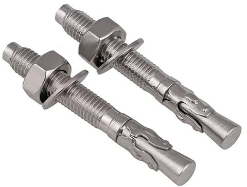 Ankerbolzen, Dehnhülsen-Ankerschraubenbolzen, Dehnschraube aus Edelstahl 304, Dehnschraube, Autoreparatur, M6, M8, M10, M12, M16 (1 Stück) (Länge: 60 mm, Größe: M16) (Farbe: 90 mm, Größe: ( Color : 80