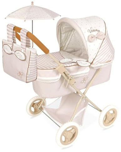 Carro de Muñecas Verona Plegable con Sombrilla DeCuevas 85078