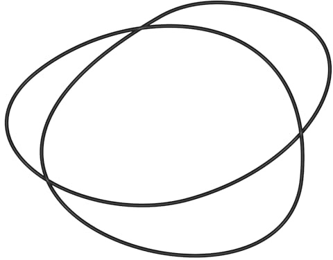 Turntable Drive Belt for Pro-Ject, Compatible with Pro-Ject Essential I, II, III Turntable, Also for Debut Series, xPression and RPM 5.1, RPM 6.1 Turntables