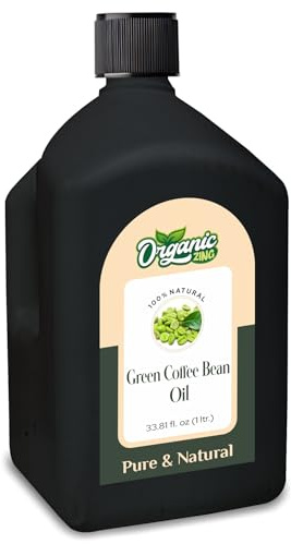 Organic Zing Green Coffee Bean Oil 1000 ml (33.8 fl oz) – Lightweight Botanical Oil for Skincare, Serums & DIY Formulations