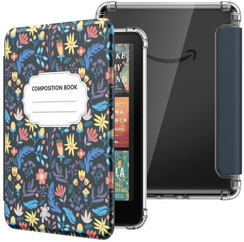 MoKo Case for 7 Kindle Paperwhite 12th Gen& Colorsoft 2024 Notebook Flower