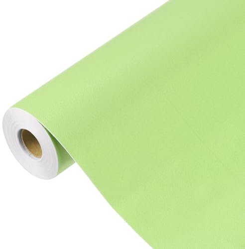 QUARKZMAN 1500 x 40cm Papier Peint Vert, Papier Peint Autocollant, Papier Contact Vert Couleur Unie Vinyle Auto-Adhésif Décoratif pour Revêtement Mural