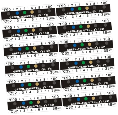 Hoement 25pcs Digital Urine Temperature Test Strips Adhesive Thermometer Stickers for