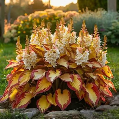 1000 pièces Graines de Hosta, Graines Fleurs à Semer, Graine a Planter, Graines de Fleurs pour Jardin et Balcon, Facile à Cultiver (D)