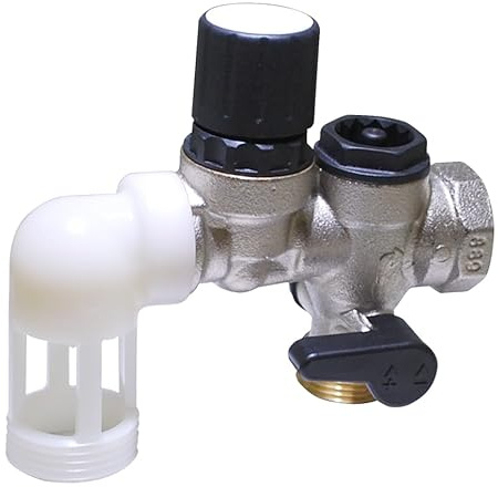 BOUTTÉ - Groupe de sécurité coudé anti-calcaire 20x27 - NF - Sortie 26x34 - Protection chauffe-eau