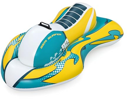 Bestway Sea Surfer Kids Ride-On Pool Float Jet Ski Inflatable with Handle for Ages 3+