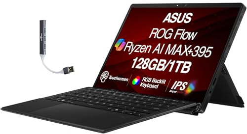 ASUS ROG Flow Creator 2-in-1 Laptop 13.4 Touchscreen IPS WQXGA Display (AMD AMD Ryzen AI MAX+ 395, 128GB LPDDR5X, 1TB SSD, RGB KB, WiFi 7, Webcam, Bluetooth 5.4, Win 11 Pro) w/DKZ USB Port Expander