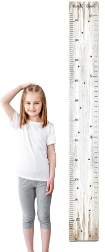 Höhenmesslatte – Holz 120x15x0.3cm | Wachstums-Chart-Spiegel | Wandmontierte Messlatte Für Kinderzimmer, Spielzimmer Und Heimgebrauch