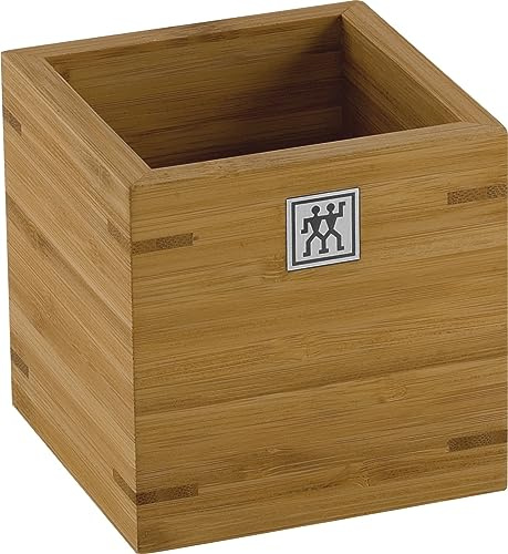ZWILLING Vorratsdose, quadratisch, 11 x 11 x 11 cm, Bambusholz, Braun