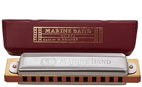 Hohner 364/24 Marine Band 12-Loch-Mundharmonika, C-Dur