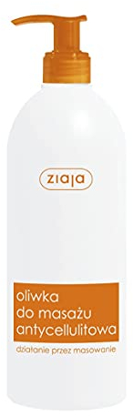 Ziaja, olio massaggio anti-cellulite, con profumo all'arancia, 500 ml