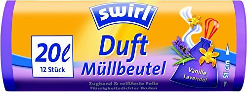 Swirl 20 l Duft Müllbeutel Vanille-Lavendel, 7er Pack (7 x 12 Stück) by Swirl