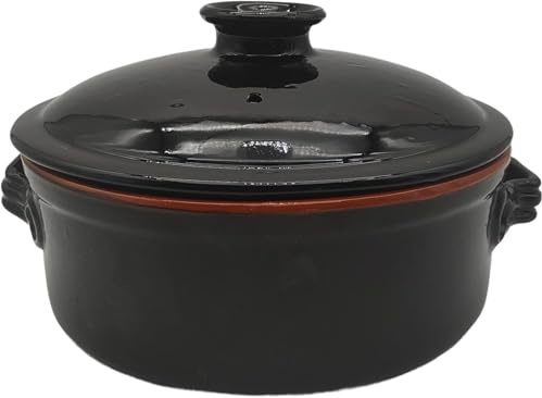 Poêle terre ombre cm 24 avec couvercle