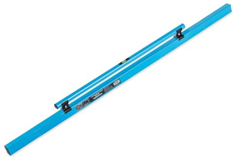 OX TOOLS Pro Series 72-Inch Concrete Screed with Leveling Vial | Aluminum | Lightweight & Reversable Handle | Screed for Cutting and Smoothing | 6' Concrete Screed