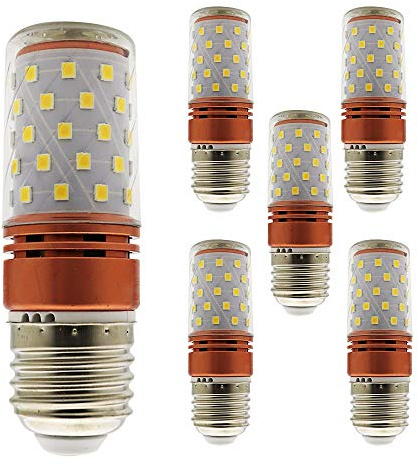 Mengjay® 5 Stück E27 Warmweiß LED Leuchtmittel, 12W ersetzt 100W, 2700K, 800LM, Nicht Dimmbar, 220-240V AC, Ohne Scintillement, Ohne Stroboskop