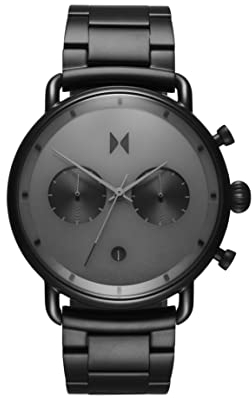 MVMT Analog Quarzuhr für Herren mit Schwarzes Edelstahlarmband - D-BT01-BB